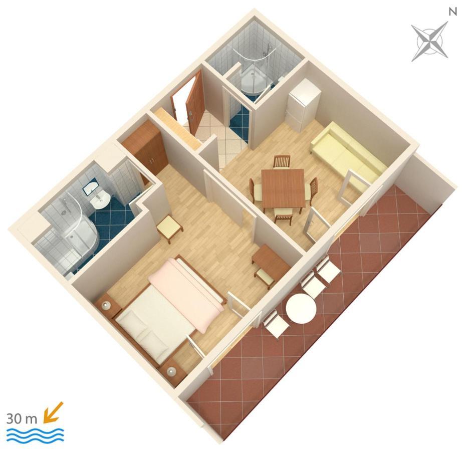 Apartments By The Sea Igrane, Makarska - 311 Buitenkant foto